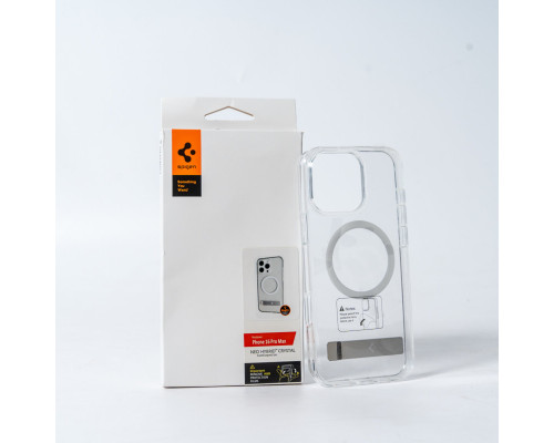 Чохол Spigen AAA Magnetic Clear Stand for Apple iPhone 13 Transparent (SPGCLST13)