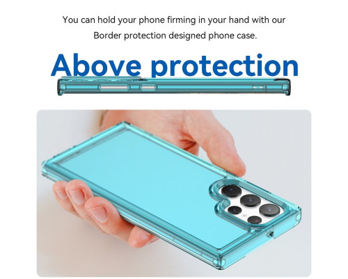 Чохол для смартфона Cosmic Clear Color 2 mm for Samsung Galaxy S23 Ultra Transparent Blue (ClearColorS23UTrBlue)