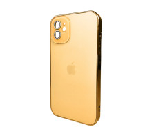 Чохол для смартфона AG Glass Sapphire Frame MagSafe Logo for Apple iPhone 12 Gold (AGSappiFRP12Gold)