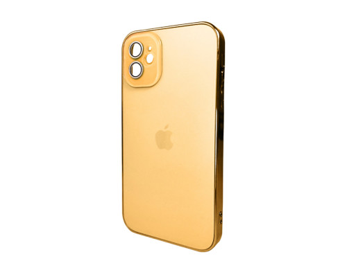 Чохол для смартфона AG Glass Sapphire Frame MagSafe Logo for Apple iPhone 12 Gold (AGSappiFRP12Gold)