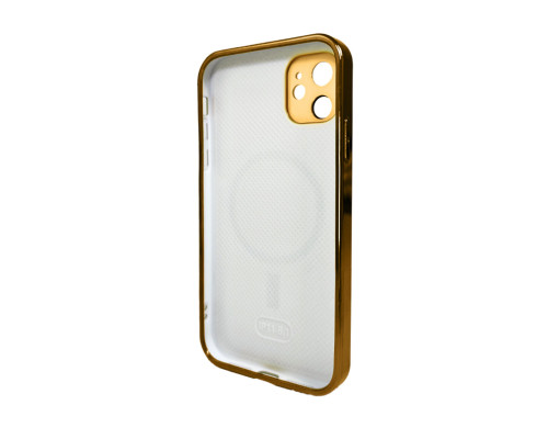 Чохол для смартфона AG Glass Sapphire Frame MagSafe Logo for Apple iPhone 12 Gold (AGSappiFRP12Gold)