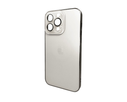 Чохол для смартфона AG Glass Sapphire Frame MagSafe Logo for Apple iPhone 14 Pro Max White (AGSappiFRP14PMWhite)