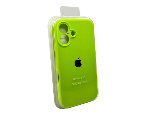 Чохол для смартфона Silicone Full Case AA Camera Protect for Apple iPhone 16 24,Shiny Green (FullAAi16-24)