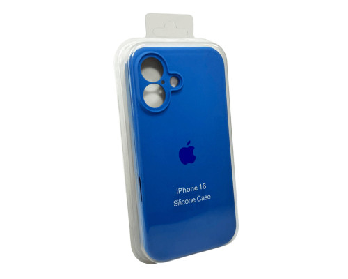 Чохол для смартфона Silicone Full Case AA Camera Protect for Apple iPhone 16 3,Royal Blue (FullAAi16-3)