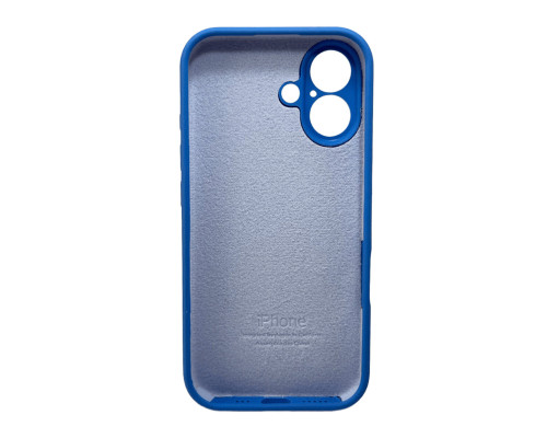 Чохол для смартфона Silicone Full Case AA Camera Protect for Apple iPhone 16 3,Royal Blue (FullAAi16-3)