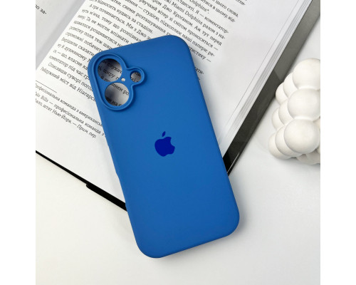 Чохол для смартфона Silicone Full Case AA Camera Protect for Apple iPhone 16 3,Royal Blue (FullAAi16-3)