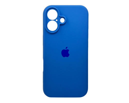 Чохол для смартфона Silicone Full Case AA Camera Protect for Apple iPhone 16 3,Royal Blue (FullAAi16-3)