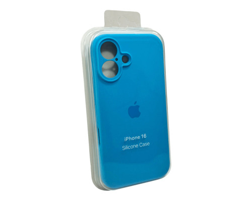 Чохол для смартфона Silicone Full Case AA Camera Protect for Apple iPhone 16 44,Light Blue (FullAAi16-44)