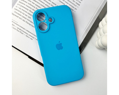 Чохол для смартфона Silicone Full Case AA Camera Protect for Apple iPhone 16 44,Light Blue (FullAAi16-44)