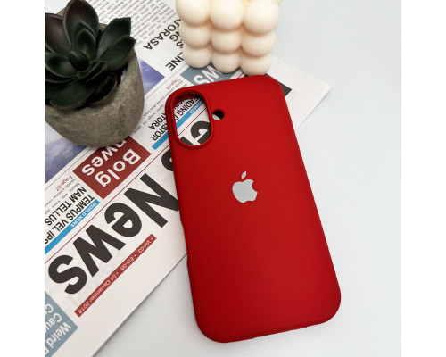 Чохол для смартфона Silicone Full Case AA Open Cam for Apple iPhone 16 20,China Red (FullOpenAAi16-20)