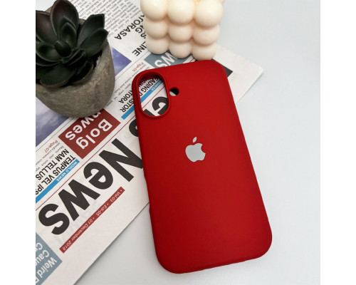 Чохол для смартфона Silicone Full Case AA Open Cam for Apple iPhone 16 21,Rose Red (FullOpenAAi16-21)