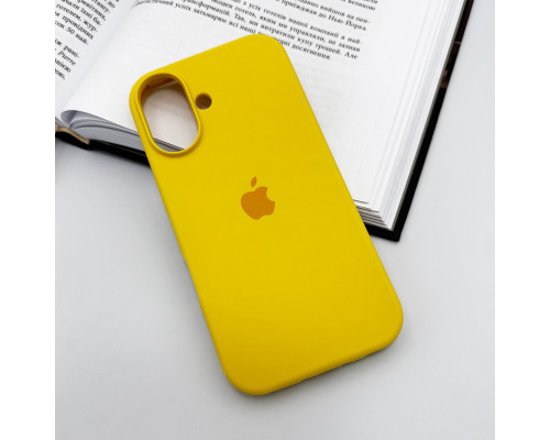 Чохол для смартфона Silicone Full Case AA Open Cam for Apple iPhone 16 33,Canary Yellow (FullOpenAAi16-33)