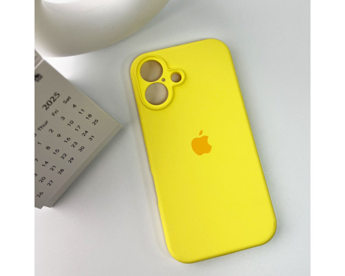 Чохол для смартфона Silicone Full Case AA Camera Protect for Apple iPhone 16 4,Yellow (FullAAi16-4)