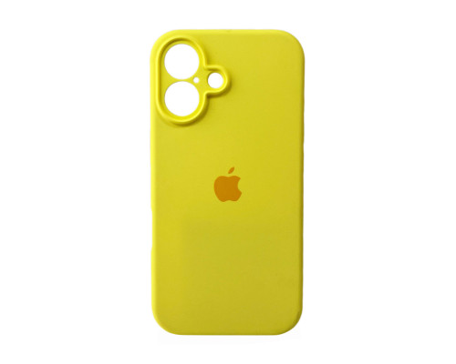 Чохол для смартфона Silicone Full Case AA Camera Protect for Apple iPhone 16 4,Yellow (FullAAi16-4)