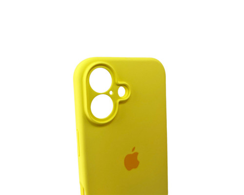 Чохол для смартфона Silicone Full Case AA Camera Protect for Apple iPhone 16 4,Yellow (FullAAi16-4)