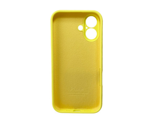 Чохол для смартфона Silicone Full Case AA Camera Protect for Apple iPhone 16 4,Yellow (FullAAi16-4)