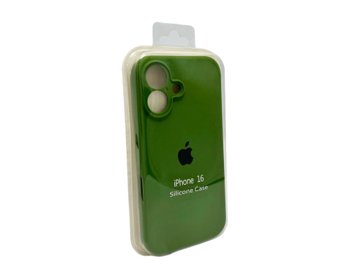 Чохол для смартфона Silicone Full Case AA Camera Protect for Apple iPhone 16 29,Army Green (FullAAi16-29)