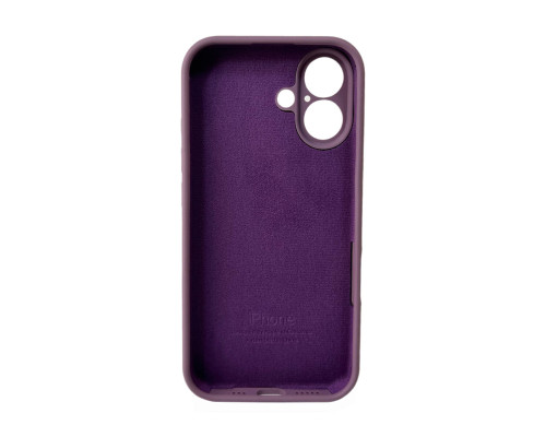 Чохол для смартфона Silicone Full Case AA Camera Protect for Apple iPhone 16 36,Blackcurrant (FullAAi16-36)