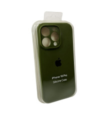 Чохол для смартфона Silicone Full Case AA Camera Protect for Apple iPhone 16 Pro 29,Army Green (FullAAi16P-29)