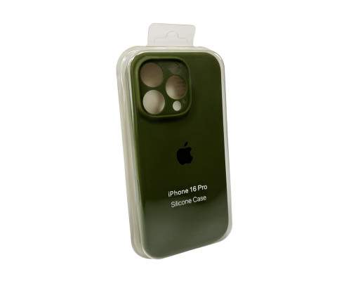 Чохол для смартфона Silicone Full Case AA Camera Protect for Apple iPhone 16 Pro 29,Army Green (FullAAi16P-29)