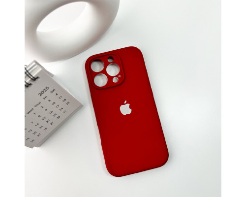Чохол для смартфона Silicone Full Case AA Camera Protect for Apple iPhone 16 Pro Max 20,China Red (FullAAi16PM-20)