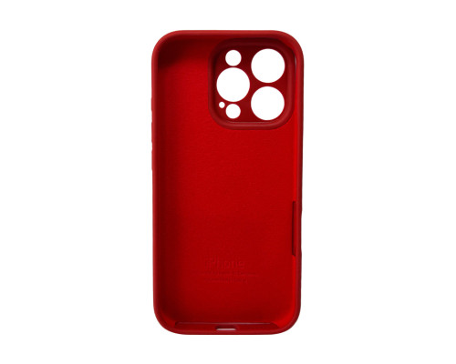 Чохол для смартфона Silicone Full Case AA Camera Protect for Apple iPhone 16 Pro Max 20,China Red (FullAAi16PM-20)