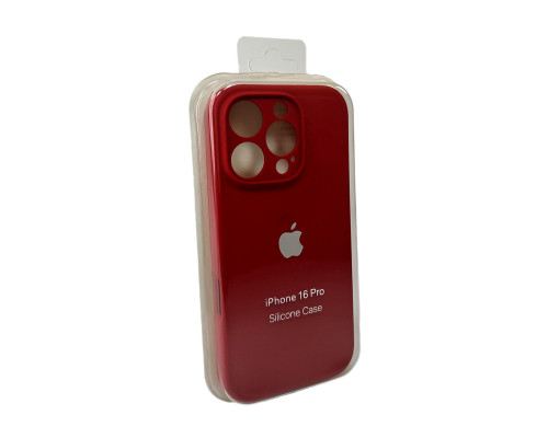 Чохол для смартфона Silicone Full Case AA Camera Protect for Apple iPhone 16 Pro Max 20,China Red (FullAAi16PM-20)