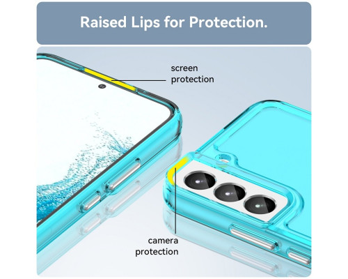 Чохол для смартфона Cosmic Clear Color 2 mm for Samsung Galaxy S23 Plus Transparent Blue (ClearColorS23PTrBlue)