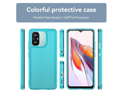 Чохол для смартфона Cosmic Clear Color 2 mm for Xiaomi Redmi 12C Transparent Blue (ClearColorXR12CTrBlue)