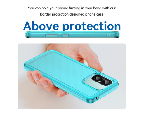 Чохол для смартфона Cosmic Clear Color 2 mm for Xiaomi Redmi 12C Transparent Blue (ClearColorXR12CTrBlue)