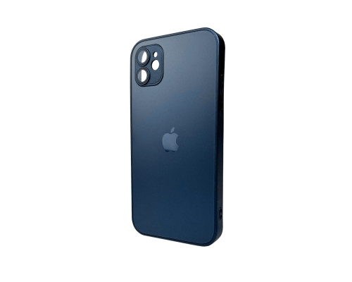 Чохол для смартфона AG Glass Matt Frame Color Logo for Apple iPhone 11 Navy Blue (AGMattFrameiP11Blue)