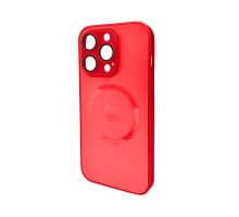 Чохол для смартфона AG Glass Matt Frame Color MagSafe Logo for Apple iPhone 14 Pro Cola Red (AGMattFrameMGiP14PRed)