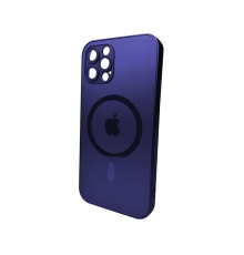 Чохол для смартфона AG Glass Matt Frame Color MagSafe Logo for Apple iPhone 12 Pro Deep Purple (AGMattFrameMGiP12PDPurple)