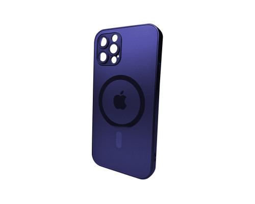 Чохол для смартфона AG Glass Matt Frame Color MagSafe Logo for Apple iPhone 12 Pro Deep Purple (AGMattFrameMGiP12PDPurple)