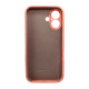 Чохол для смартфона Silicone Full Case AA Camera Protect for Apple iPhone 16 37,Grapefruit (FullAAi16-37)