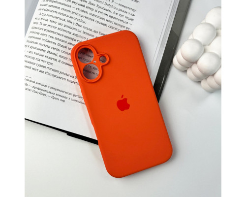 Чохол для смартфона Silicone Full Case AA Camera Protect for Apple iPhone 16 52,Orange (FullAAi16-52)