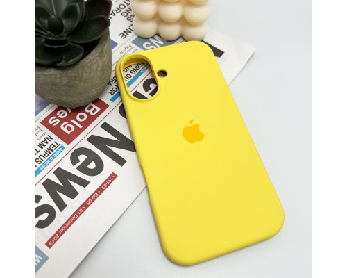Чохол для смартфона Silicone Full Case AA Open Cam for Apple iPhone 16 4,Yellow (FullOpenAAi16-4)