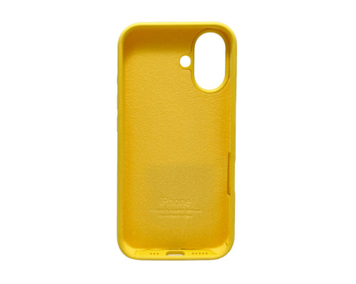 Чохол для смартфона Silicone Full Case AA Open Cam for Apple iPhone 16 4,Yellow (FullOpenAAi16-4)