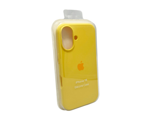 Чохол для смартфона Silicone Full Case AA Open Cam for Apple iPhone 16 4,Yellow (FullOpenAAi16-4)