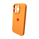 Чохол для смартфона Silicone Full Case AA Camera Protect for Apple iPhone 16 Pro 34,Papaya (FullAAi16P-34)