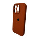 Чохол для смартфона Silicone Full Case AA Camera Protect for Apple iPhone 16 Pro 42,Saddle Brown (FullAAi16P-42)