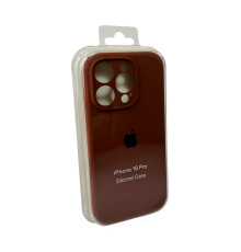 Чохол для смартфона Silicone Full Case AA Camera Protect for Apple iPhone 16 Pro 42,Saddle Brown (FullAAi16P-42)
