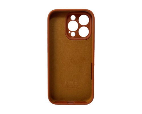 Чохол для смартфона Silicone Full Case AA Camera Protect for Apple iPhone 16 Pro 42,Saddle Brown (FullAAi16P-42)