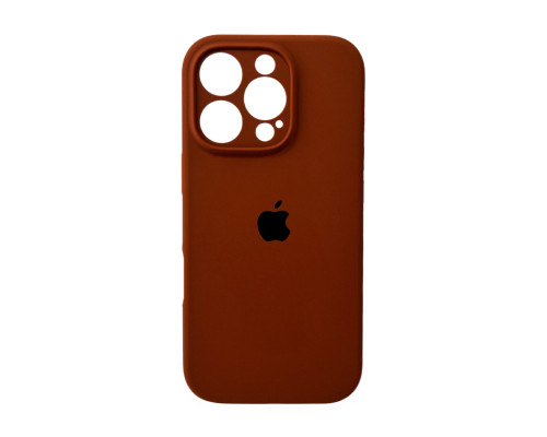 Чохол для смартфона Silicone Full Case AA Camera Protect for Apple iPhone 16 Pro 42,Saddle Brown (FullAAi16P-42)