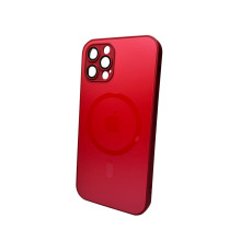 Чохол для смартфона AG Glass Matt Frame Color MagSafe Logo for Apple iPhone 12 Pro Cola Red (AGMattFrameMGiP12PRed)