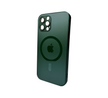 Чохол для смартфона AG Glass Matt Frame Color MagSafe Logo for Apple iPhone 12 Pro Max Cangling Green (AGMattFrameMGiP12PMGreen)