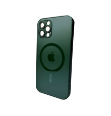 Чохол для смартфона AG Glass Matt Frame Color MagSafe Logo for Apple iPhone 12 Pro Max Cangling Green (AGMattFrameMGiP12PMGreen)