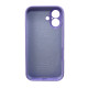 Чохол для смартфона Silicone Full Case AA Camera Protect for Apple iPhone 16 26,Elegant Purple (FullAAi16-26)