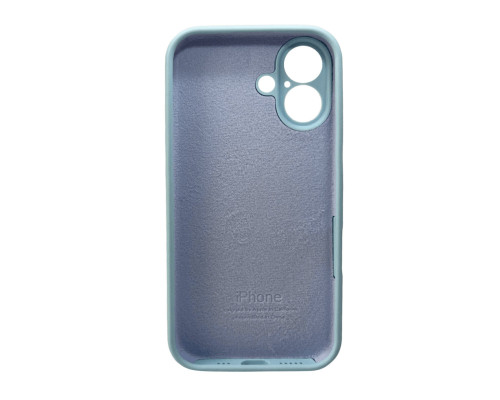 Чохол для смартфона Silicone Full Case AA Camera Protect for Apple iPhone 16 27,Mist Blue (FullAAi16-27)