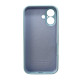 Чохол для смартфона Silicone Full Case AA Camera Protect for Apple iPhone 16 27,Mist Blue (FullAAi16-27)